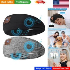Comfortable 2-Pack Headband Headphones with Ultra-Thin Speakers for All Sleepers