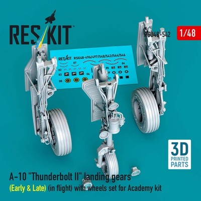 ResKit RSU48-542 1:48 A-10C Thunderbolt II Fahrwerke (Early & Late) (in flig