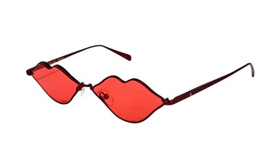 Roberi & Fraud Red KNC Lips Sunglasses KNC roberi and fraud lips sunglasses. very cute and... | Depop main image 3