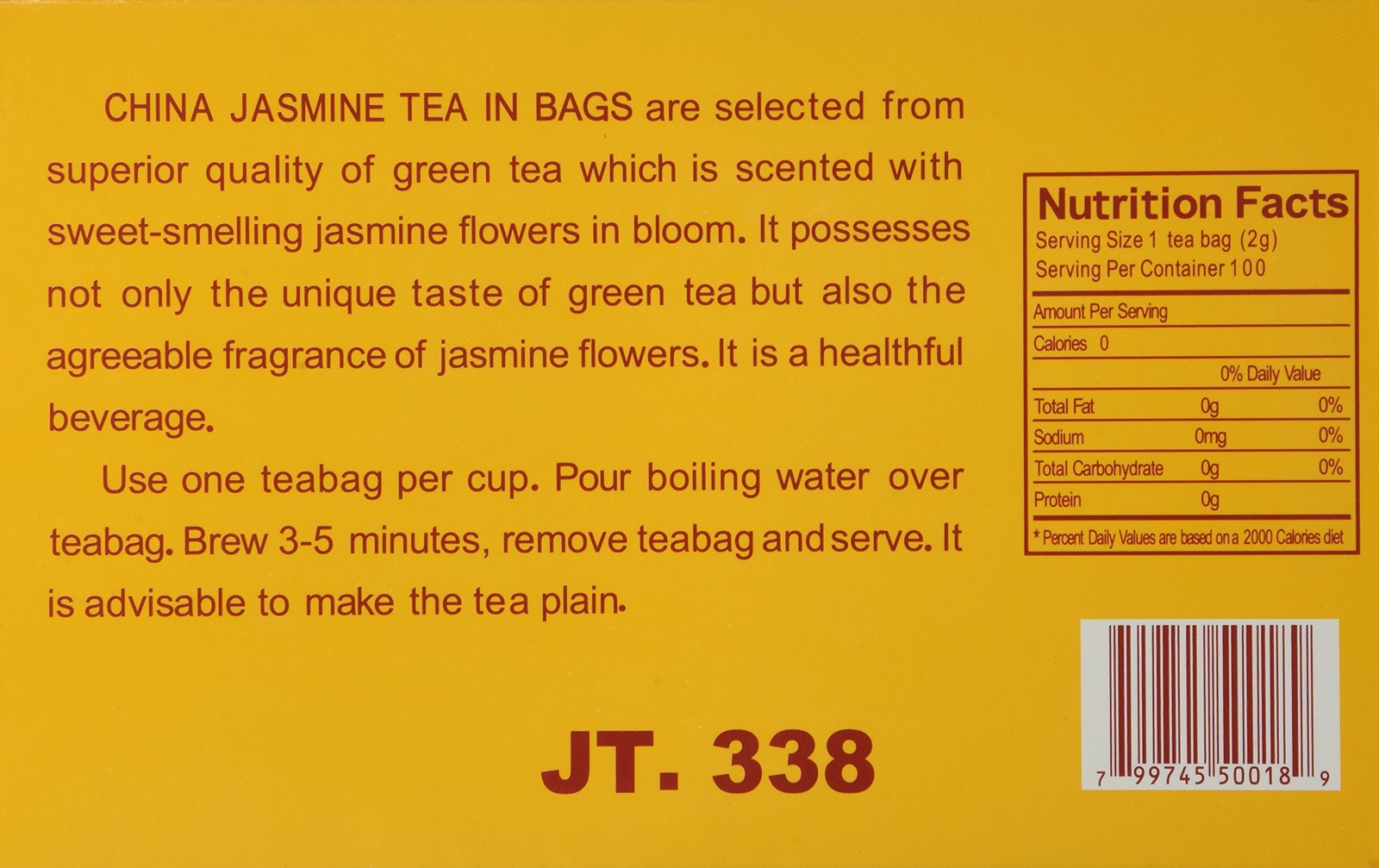 - 100 Tea Bags