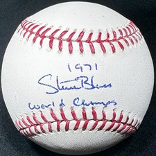 Pirates STEVE BLASS 1971 World Series Champs Signed Autographed Baseball PSA/DNA