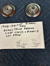 1948-1951 Dodge Truck Dodge Truck 1 St Series Parking Light Rings Lenses 2