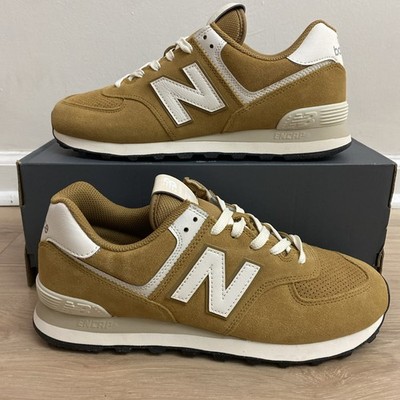 New Balance 574 Classics Shoes Men s Size 10 Brown White Casual U574WCE NEW