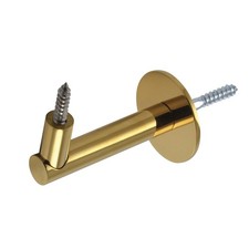 Handlauftr&auml;ger Rosetten &oslash; 50 mm, Wandabstand 83 mm, Messing PVD-beschichtet