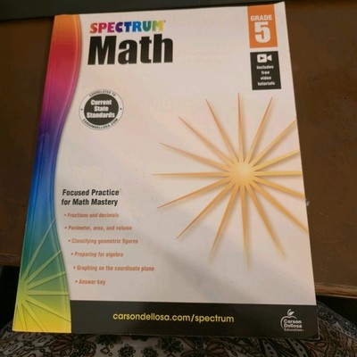 Spectrum 6th Grade Math Workbook, Ages 11 to 12, Multiplying and Dividing