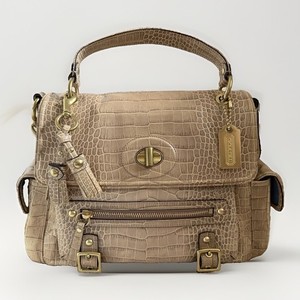 バッグ COACH 2way handbag crocodile embossed Coach Crocodile | eBay