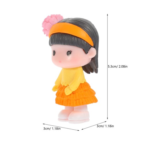  8 Pcs Cute Figurine Child Boy Girl Garden Statue Colorful Kids Figure Toys - Zdjęcie 10 z 12