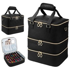 Nail Polish Organizer&Nail Lamp Case Manicure Tools Carrying Case Storage Bag