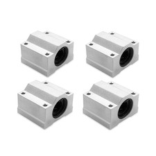 4Pcs SCS10UU Linear Motion Ball Bearing Slide Block ID 10Mm Aluminum Bushing Lin