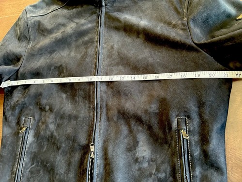 Matchless Soft Suede Leather Black MADE IN ITALY S/M Biker Retro - Belstaff Race - Picture 13 of 24
