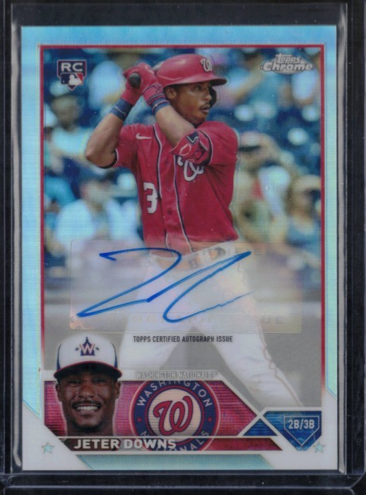 Jeter Downs /499 2023 Topps Chrome Update Refractor Rookie Auto AC-JDO
