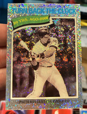 2026 Topps Heritage #336 Mike Piazza Turn Back the Clock Chrome Silver Sparkle