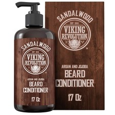 Beard Conditioner w/Argan Jojoba Oils - Softens Strengthens - Sandalwood ...