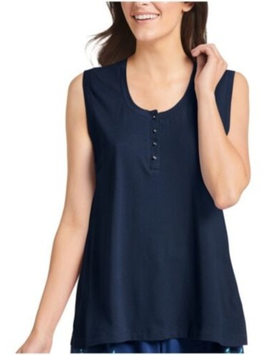 JOCKEY Intimates Navy Sleep Shirt Pajama Top S - Picture 2 of 3