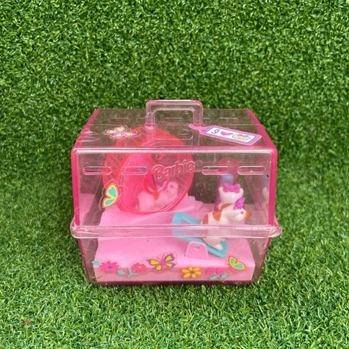 Vintage Mattel 1995 Barbie Magic Moves Wind Up Pet Hamster Cage