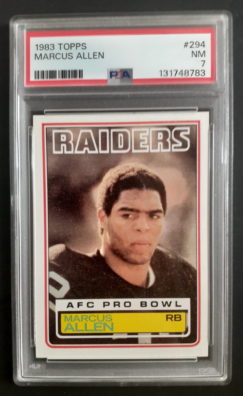 1983 MARCUS ALLEN PSA 7 (RC) ... BONUS VINTAGE CARDS ADDED FREE!! view 1