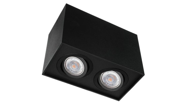 Oprawa Sufitowa Natynkowa INDI-2 Gu10 230V Sand Black / Czarna Piaskowana 180X97-image