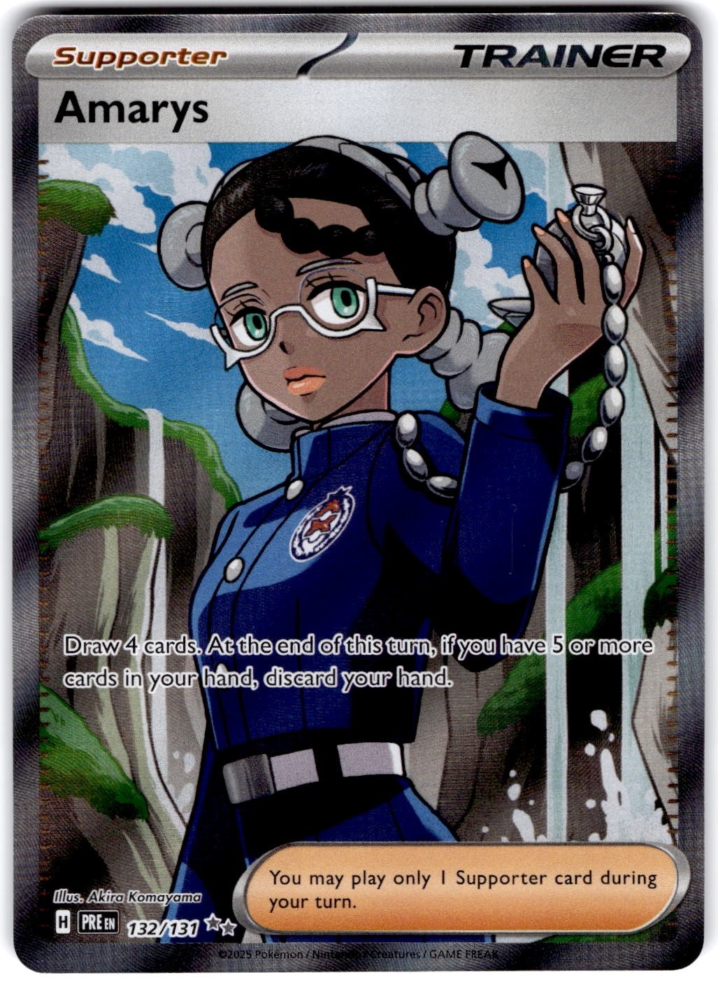 Pokemon Amarys Prismatic Evolutions 132/131 Holofoil Near Mint English
