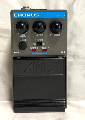 Used Aria CH-10 Dual Stage Chorus Guitar Effects Pedal Free