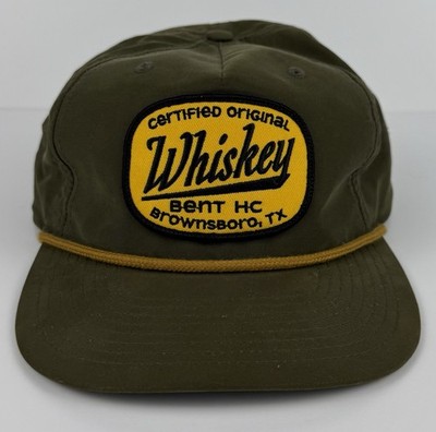 Richardson Outdoor Whiskey Bent HC Brownsboro TX Snapback Hat Olive Cap USA