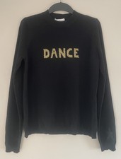 Schwarzer Pullover "Dance" aus reinem Kaschmir von M&S x Bella Freud. Gr. M Neu mit Etikett