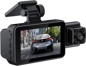 Voiture Dashcam avant arrière caméra de voiture avec 64G SD Carte, 1920P+1080P FHD Caméra de voiture
