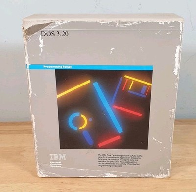 Vintage IBM DOS 3.20 Disk Operating System Guide And Box Only
