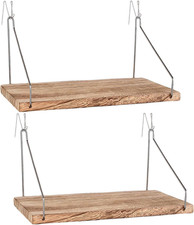 Fabric Wall Cubicle Shelf with Hooks for Work Decor, 11.8' Wooden Cubicle Organi