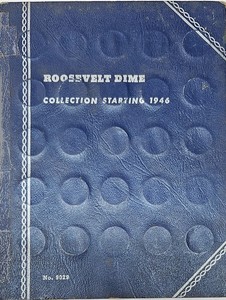 69 Roosevelt SILVER Dime collection 1946-1976 Whitman Folder 9029