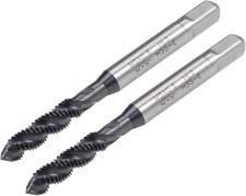 M5 X 0.8 Spiral Flute Thread Tap, Metric Machine Threading Tap HSS Nitriding Coa
