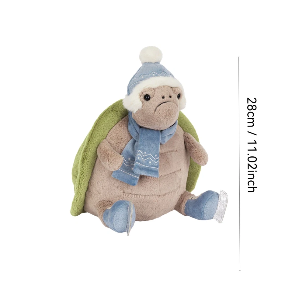 Timmy Turtle Skating Green 28cm Plush Doll SoftJellycatToy 2025 Winter New Gift - Image 3 of 3