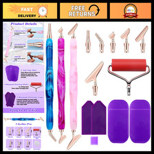 27-Piece Diamond Painting Pen Kit with Ergonomic Metal Tips - Art Tools for DIY