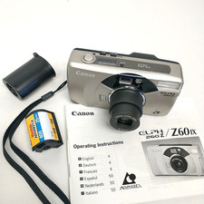 Vintage Canon ELPH 260 Advantix 24mm Film Camera WORKS 1 ROLL BATTERY Manual