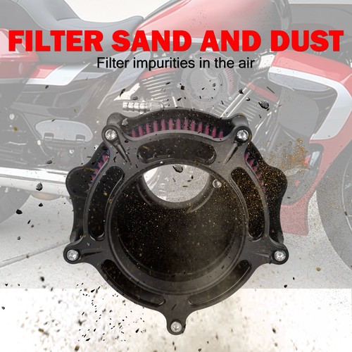 Air Filter Intake Cleaner Red For Harley Touring FLTRX FLHX 2024-25 Softail 2025 - Picture 5 of 16