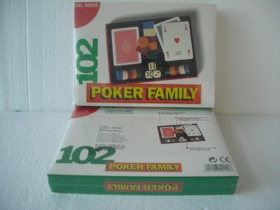 POKER BOX CHIPS WÜRFEL GEWÜRFELT ART 102 DAL NERO 90er Jahre
