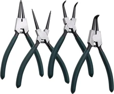 Snap Ring Pliers Set, 4pcs 7" Internal/External Circlip 