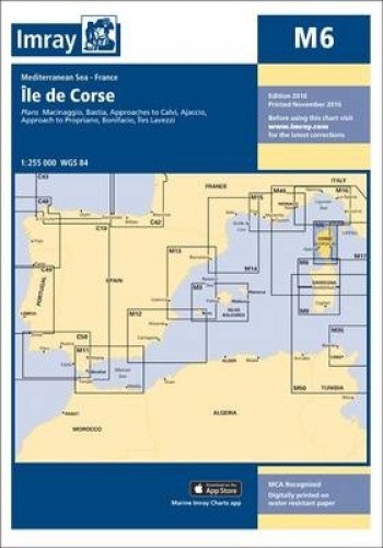 Imray Chart M6: Ile de Corse (M Series) by Imray [Sheet map, folded]