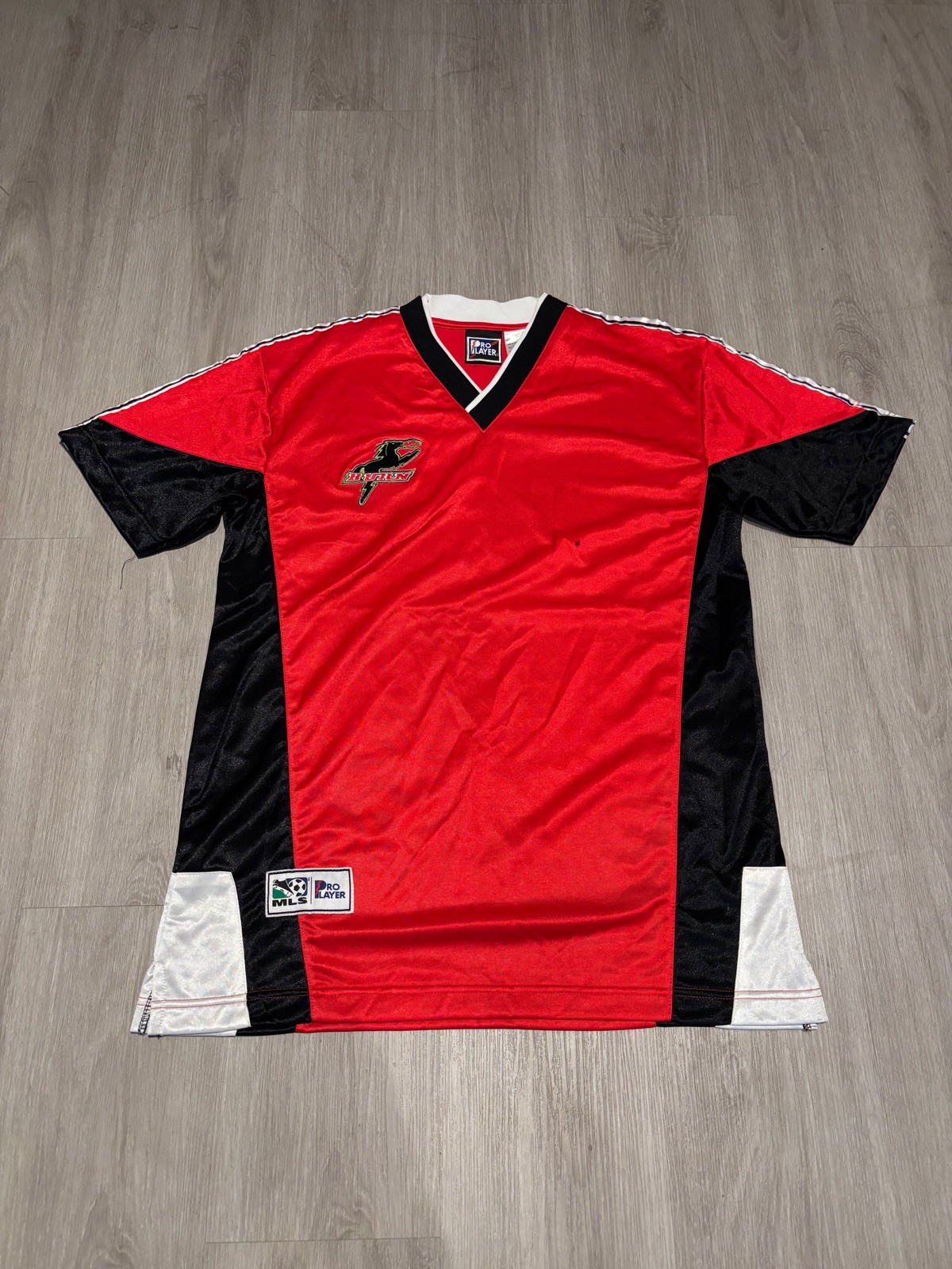 Dallas Burn 2003 Pro player Home Soccer Jersey Men's Sz L Red