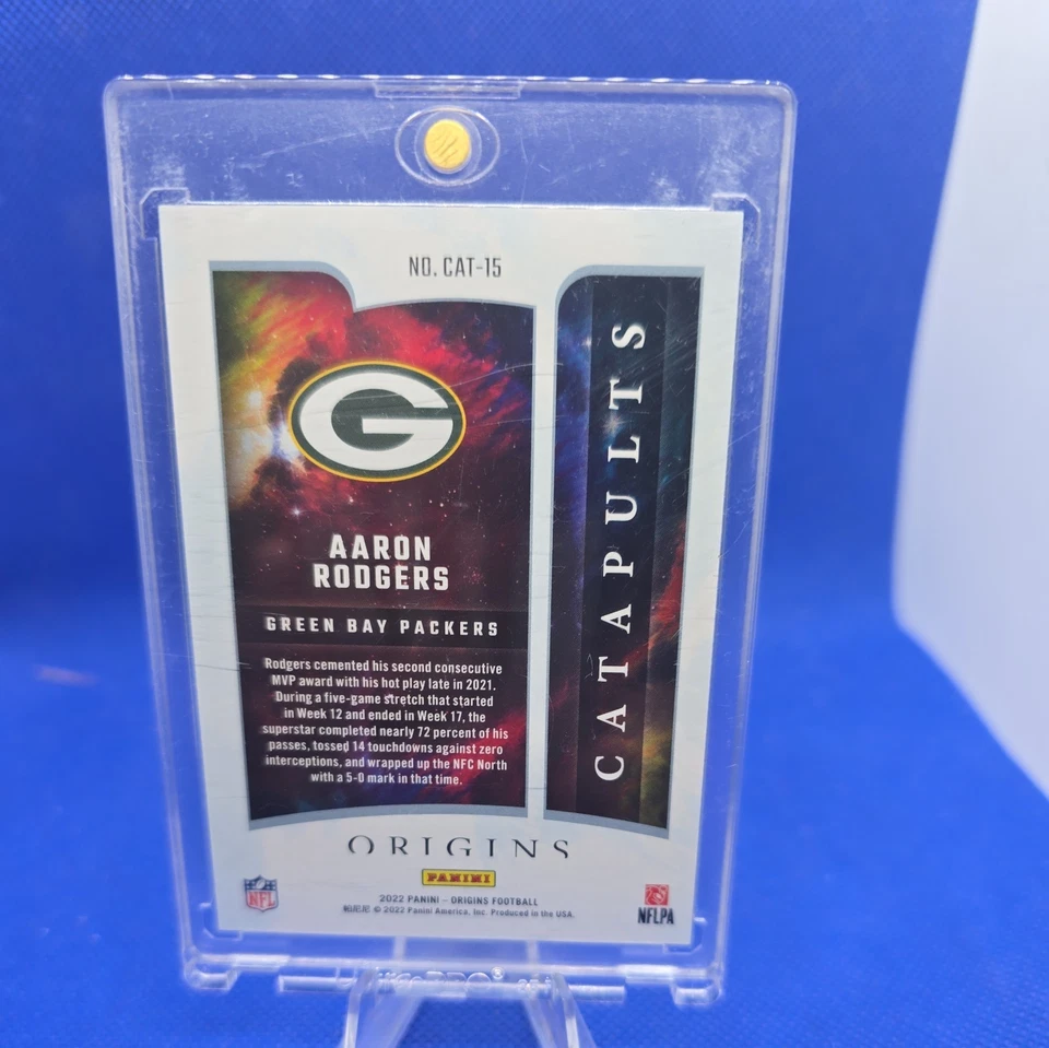 2022 Panini Origins AARON RODGERS Catapults Green Bay Packers - Image 4 of 4