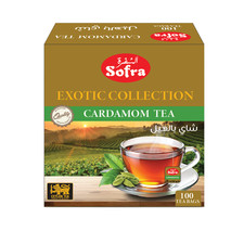 Sofra Exotic Collection CARDAMOM Tea Premium Quality Tea x 100 bags 0.08 per strip
