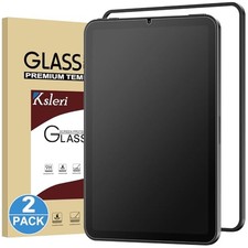 2 Pack Matte Glass Screen Protector for iPad Mini 8.3", Anti Glare, Anti Fingerp