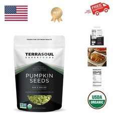 Organic Pumpkin Seeds, 16oz - Raw, Unsalted, Superfood for Snacking  Salad B...