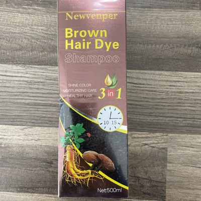 Newvenper Brown Hair Dye Shampoo 3 N 1 Expires 9-03-2027/ai