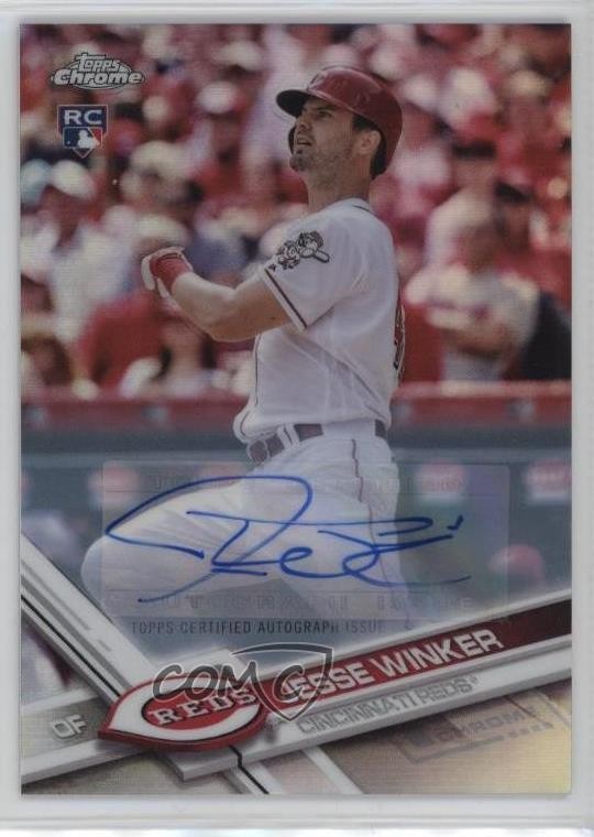 2017 Topps Chrome Update Target Exclusive Refractor Jesse Winker #HMT31 Auto h1n