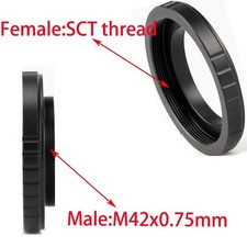SCT Female to M42 Male Thread Adapter Ring for Schmidt-Cassegrains Telescope