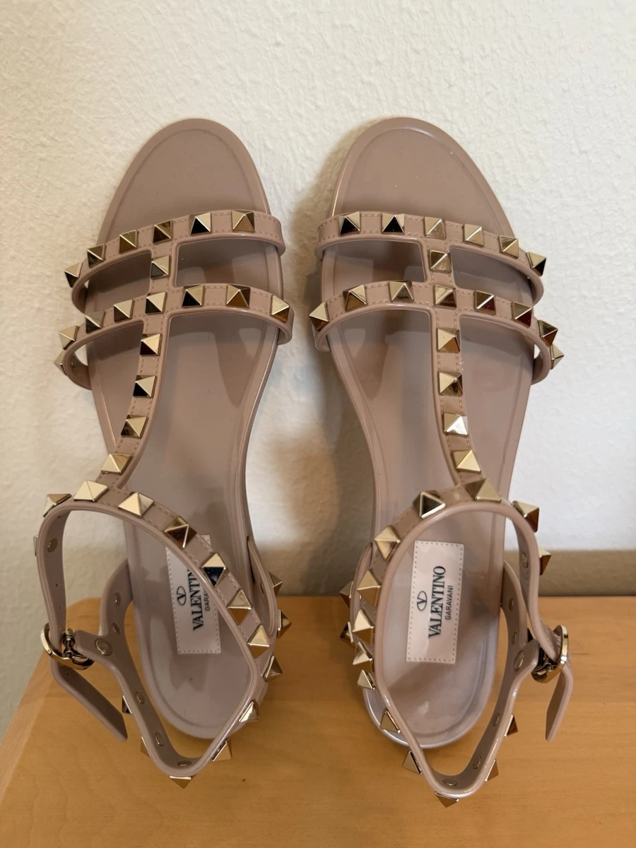 Valentino Rockstud drivers size 40/5 used excellent condición. Valentino Garavani Rockstud Patent Leather Mule Flats Black  main image 2