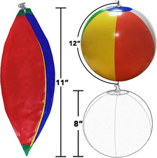 12" Beach Balls Bulk - Inflatable Swimming Pool Toys for Kids Birthday Party ...