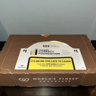 60x World's Finest Chocolate 1 Oz Bars Crisp, Dark, Caramel, Almond 09/2026