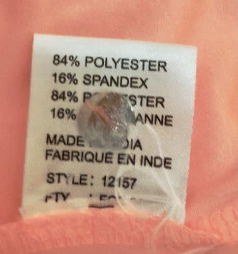 EUC! JAMIE SADOCK Women's Zip Up Polo Golf Pickleball Tennis Pale Orange Sz L - Picture 10 of 10