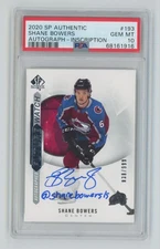 2020-21 Upper Deck SP Authentic Future Watch Auto Inscribed Shane Bowers RC /999